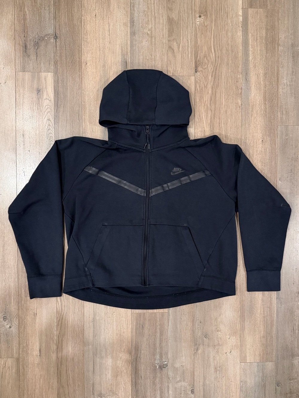 Nike Black Full-Zip Tech Fleece Performance Hoodie Jacket